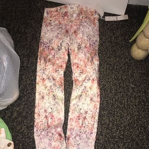 Hudson pattern skinny jeans